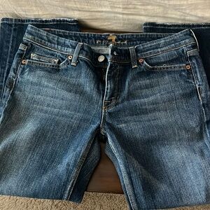 7 For All Mankind Jeans | 7 Of All Mankind Flynt Crop Jean Sz 30| Color: Blue |
